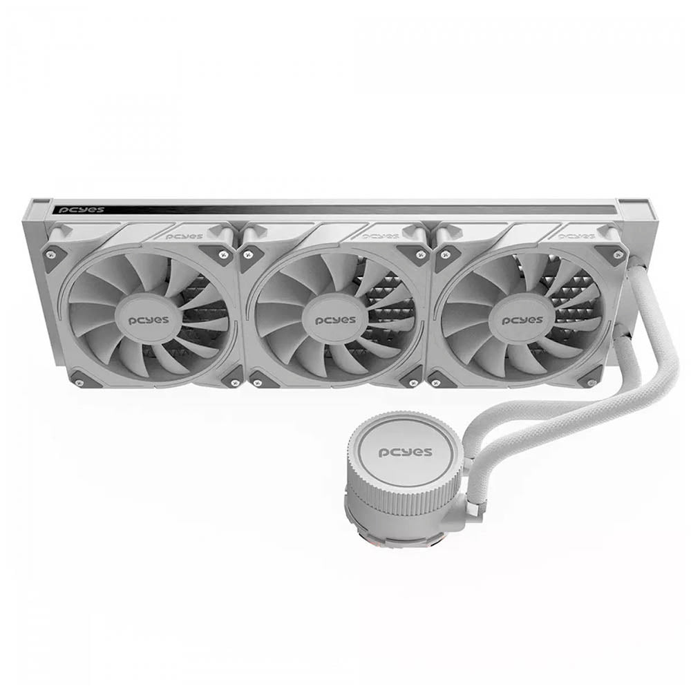Water Cooler PCYes Sangue Frio 3 Triple Fan 360mm TDP 350W (Intel/AMD) Branco - WCSF3360WGBR Truedata