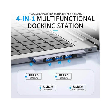 Hub Usb 4 Portas Agold 2.0 High Speed - CBA-29