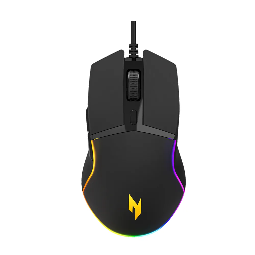 Mouse Gamer Acer Nitro NMW101 Usb 6 Botoes 6400Dpi RGB Preto - GP.MCE11.040