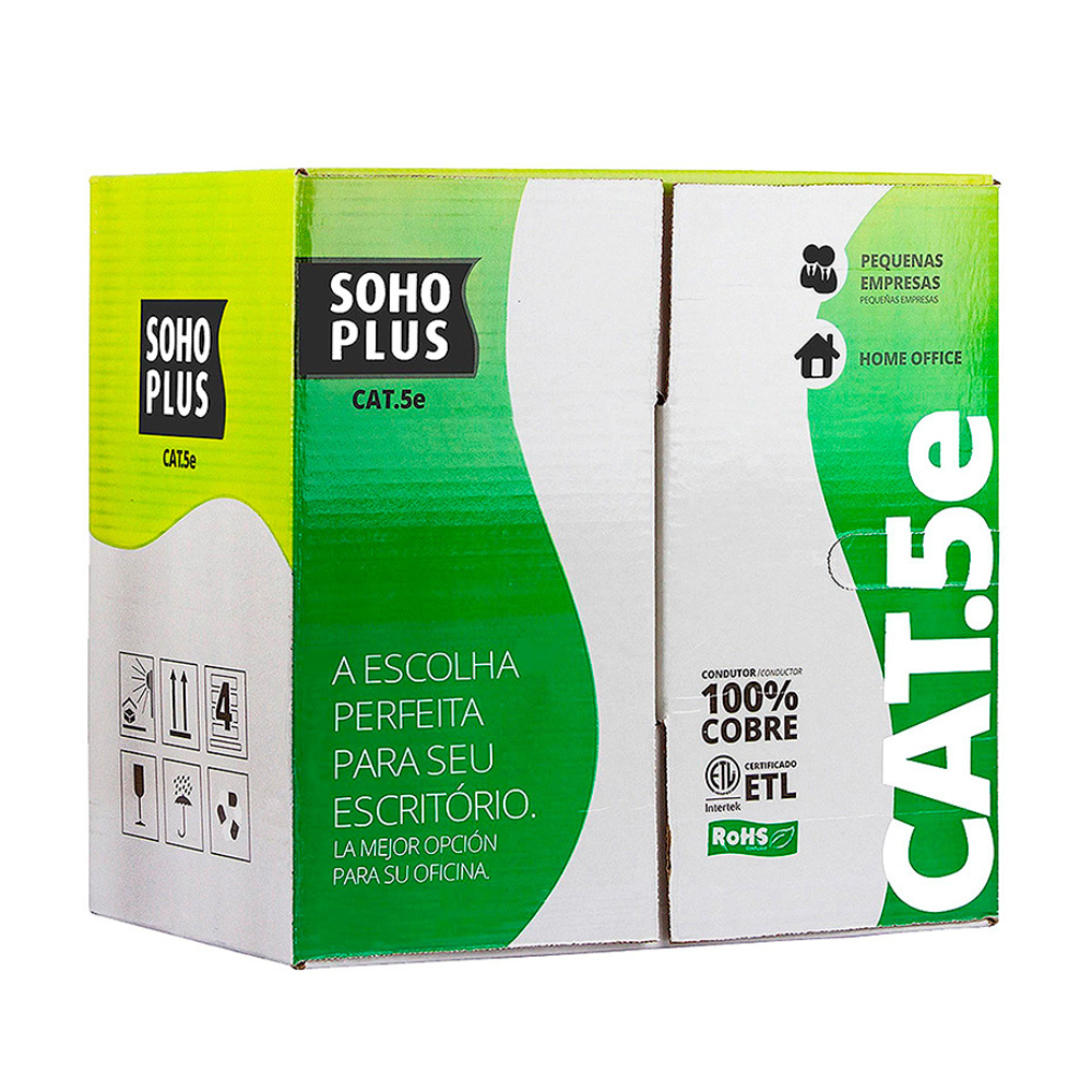 Cabo De Rede Cat5e Furukawa Sohoplus Cx C/305mts Azul