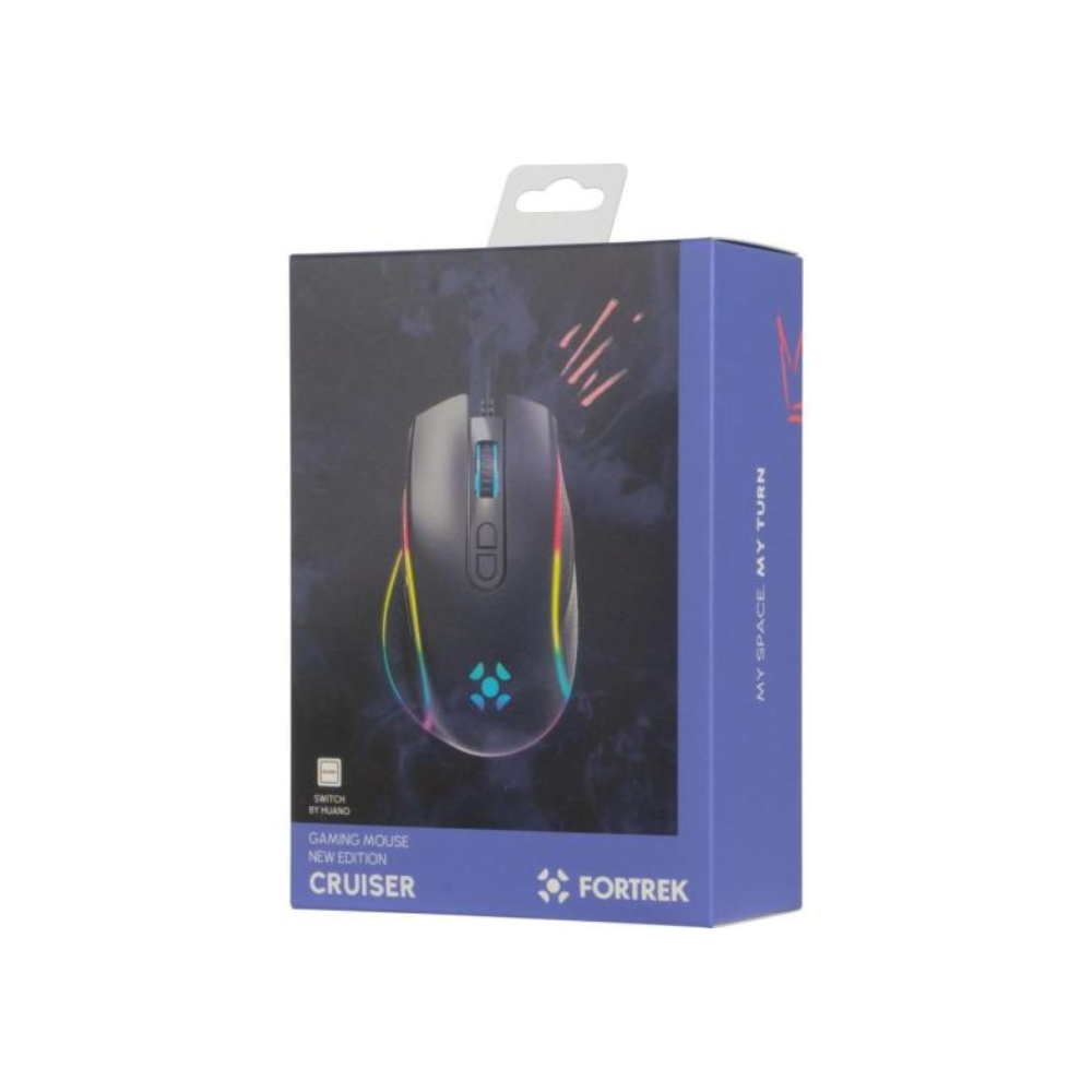 Mouse Gamer Usb Fortrek Cruiser New Edition Rgb 12000 Dpi Preto - 77245