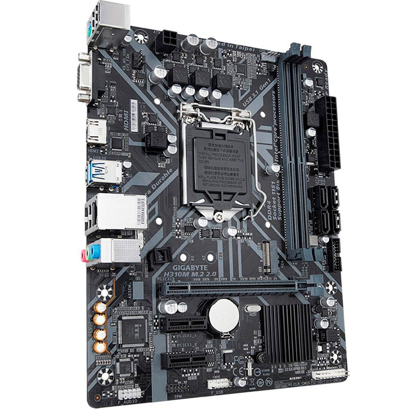 Placa Mae Gigabyte H310m M.2 2.0 Intel Ddr4 Hdmi Vga Usb M.2 Socket 1151 (8a E 9a Ger Intel)