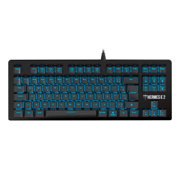 Teclado Gamer Mecanico Gamdias Led Azul Preto - HERMES E2 BLUE (BR/RED)
