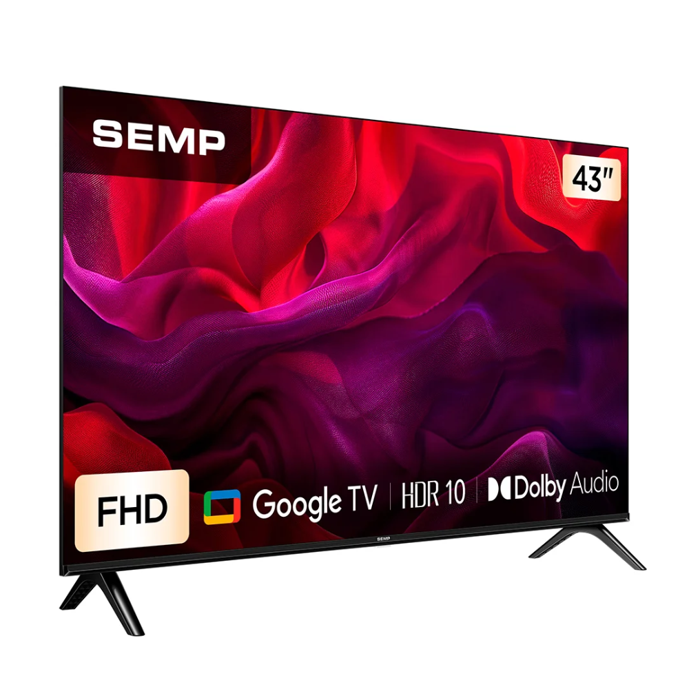 Smart TV Led Semp 43" Wi-fi USB HDMI  Bluetooth 5.0 Google TV - 43S42
