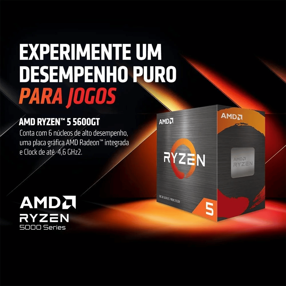 Processador AMD Ryzen 5 5600GT 3.6ghz 19mb Lga AM4 - 100-100001488BOX