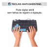 Teclado Slim Multimídia USB Knup - KP-2008