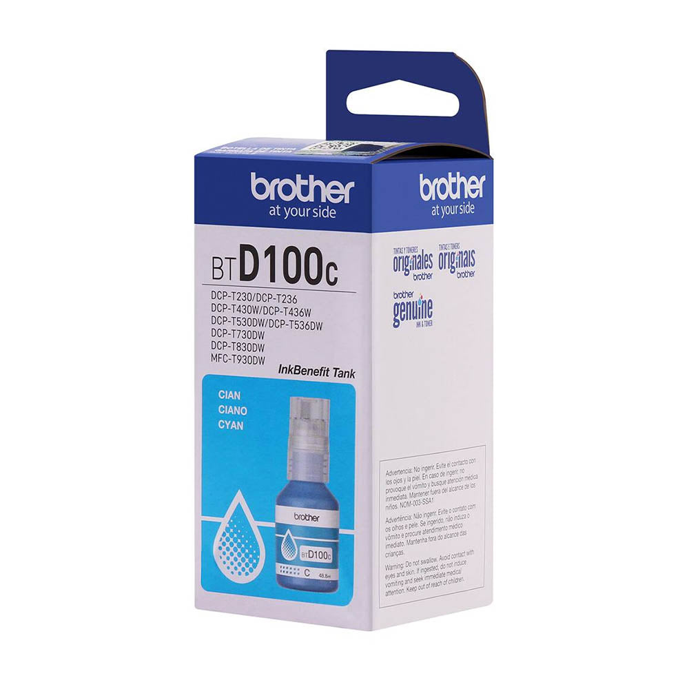 Refil De Tinta Brother 5K Ciano - BTD100C Truedata