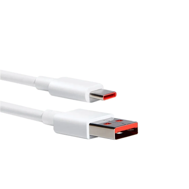 Cabo de Dados Turbo USB P/ USB Tipo C 120w  Xiaomi Branco - XM753BRA