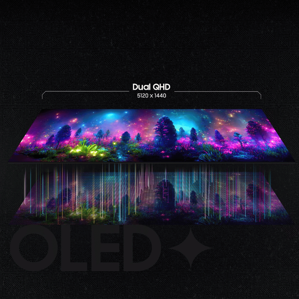 Monitor Gamer Led 49 Pols Curvo Samsung Odyssey Oled G9 Qhd 5120 x 1440 240Hz Hdmi/Displayport 0,03ms - LS49DG930SLMZD