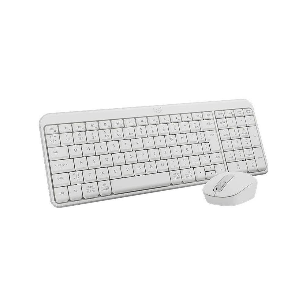 Kit Teclado E Mouse Sem Fio Bluetooth Compacto Logitech Mk250 Branco - 920-013517