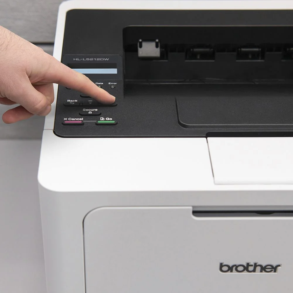 Impressora Laser Brother HL-L5212DW 48ppm Monocromática Duplex Wireless Rede Usb Toner TN3602 TN3612