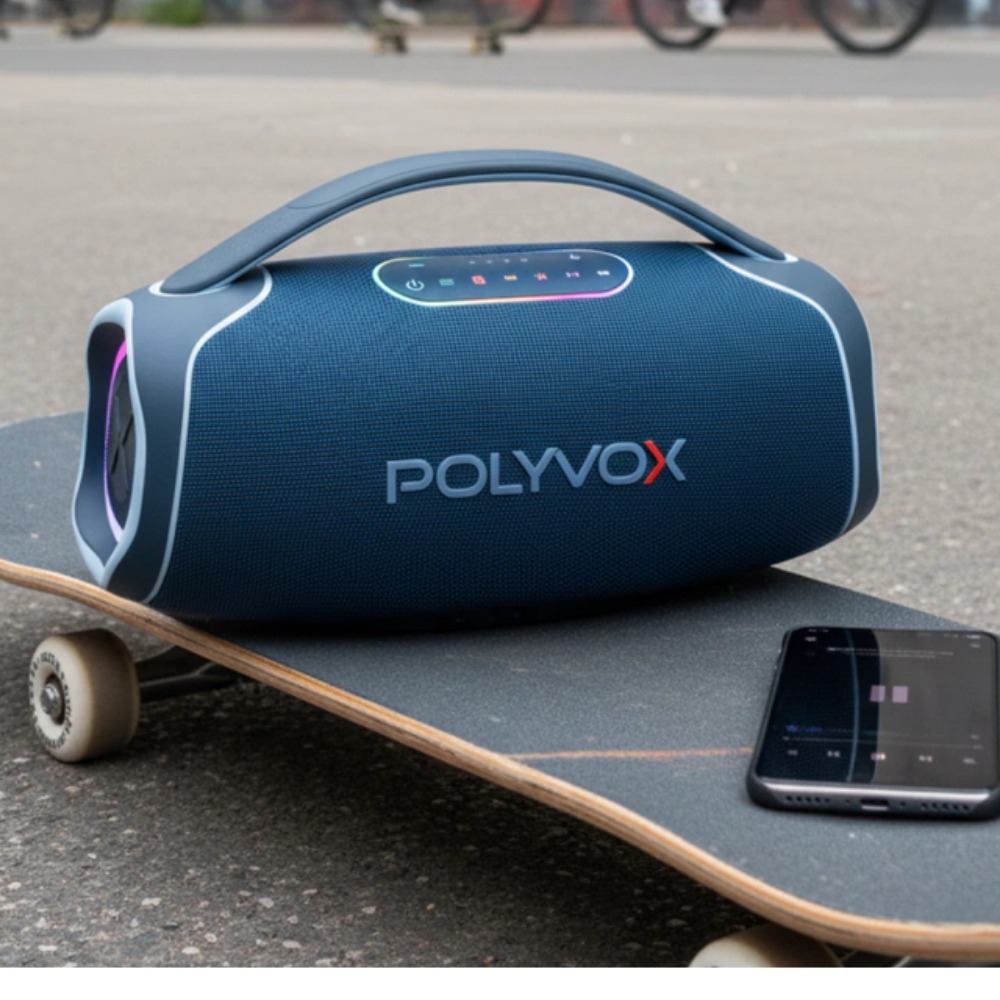 Caixa De Som Bluetooth Polyvox Boombox 140w Azul - XB-2
