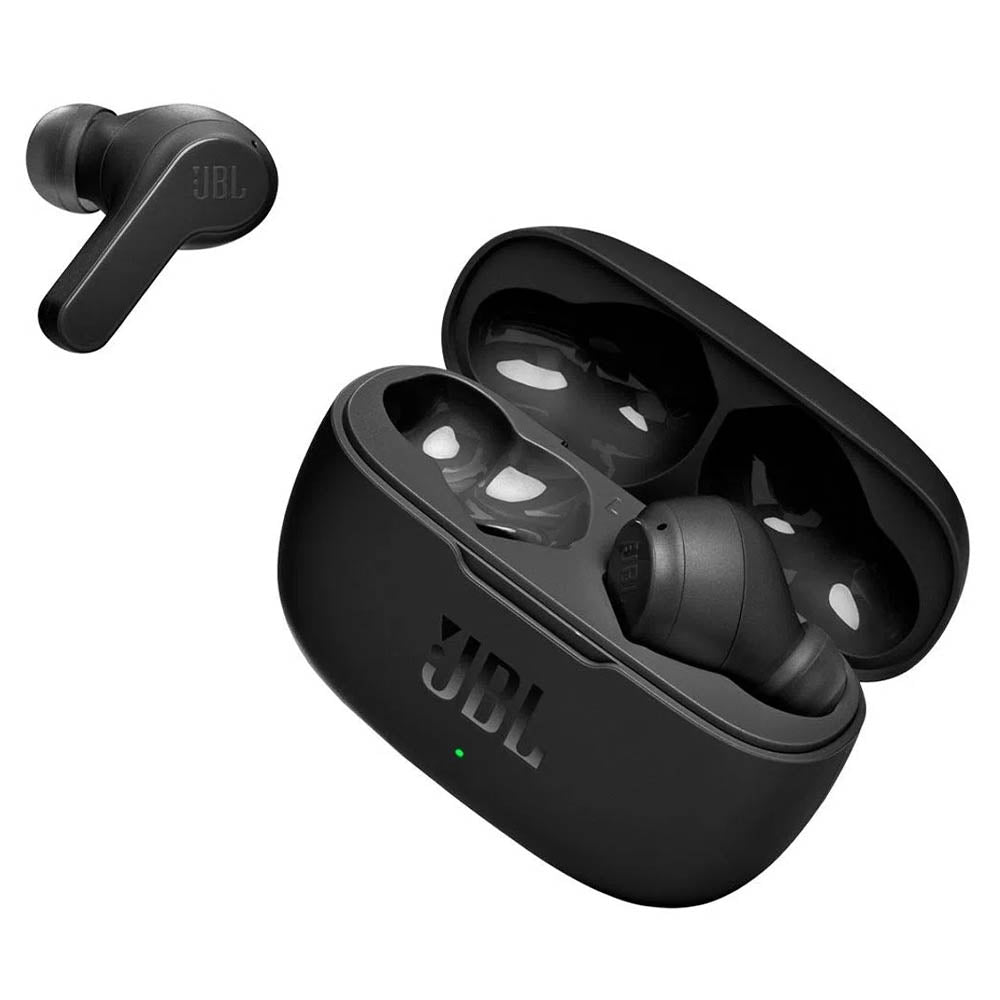 Fone De Ouvido Bluetooth JBL Intra Auricular Wave 200 TWS IPX2 Preto