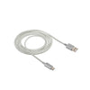 Cabo Usb-A Macho P/ Usb Tipo C Macho 1,5mt Intelbras em Nylon Branco 15NB - 4830067