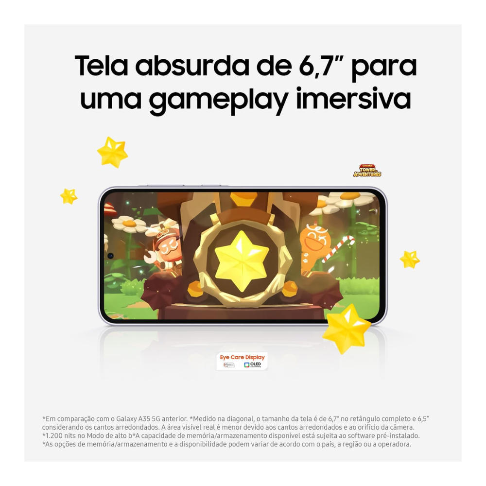 Smartphone Samsung Galaxy A36 5G 128Gb 6Gb Ram Octa Core Tela 6.7" Preto - SM-A366EZKRZTO