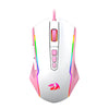 Mouse Gamer Redragon Ranger 9 Botões 12400dpi Branco/ Rosa RGB - M910WP-RGB