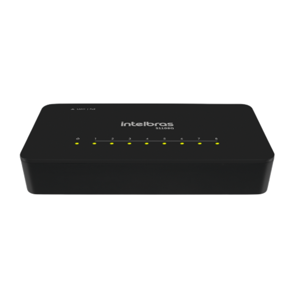Switch 08 Portas Gigabit 10/100/1000 Mbps Intelbras S1108G - 4760126