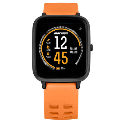 Relógio de Pulso SmartWatch Mormaii Life Laranja - MOLIFEAK/8L