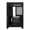 Gabinete Gamer PCYes Mid Tower Forcefield MAX Black Vulcan Preto Com Lateral e Frente em Vidro Temperado - GFFMAXBV