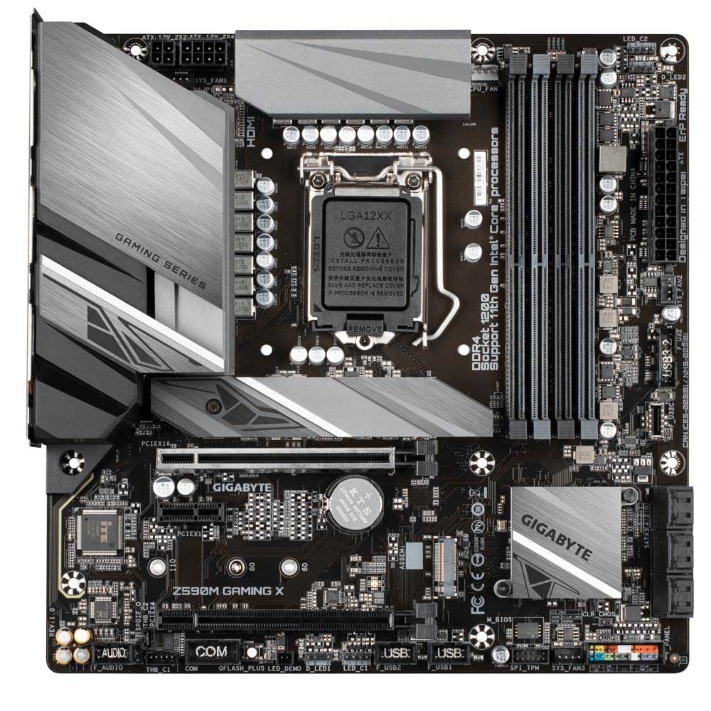 Placa Mae Gigabyte Z590M Lga 1200 M-Atx Ddr4 Hdmi Displayport M.2 Usb 3.2 Gaming X (10a e 11a Geração)