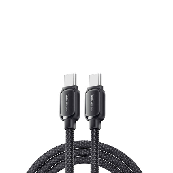 Cabo de Dados Magnético USB-C Essager 60w 1.0mt Nylon Preto - EXCTT2-TD01-P