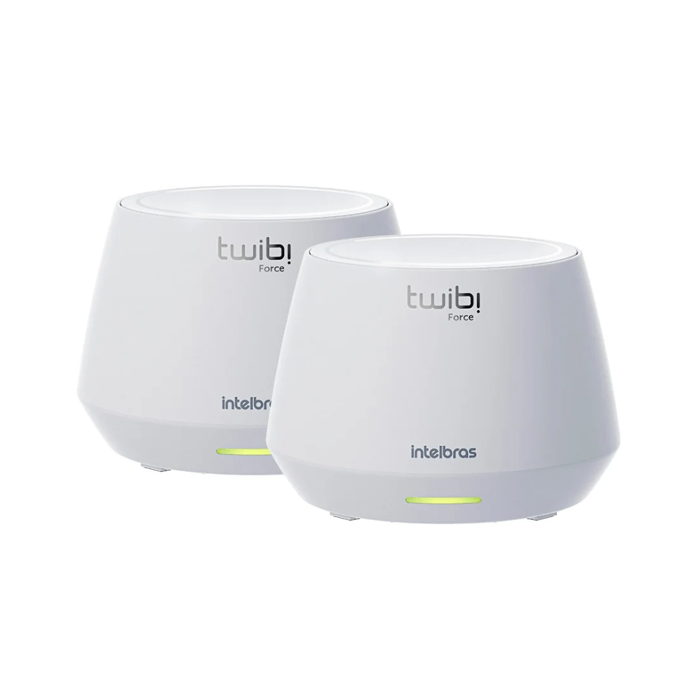 Kit 2x Roteador Sem Fio Intelbras Twibi Force Ax 1200mbps AX 1500 Dual Band Wi-fi 6 Mesh - 4750131