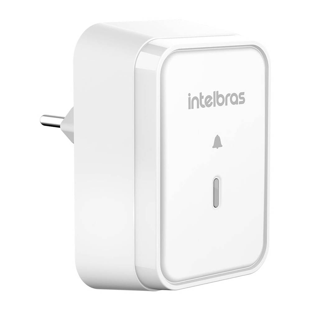 Campainha Sem Fio Com Bateria Intelbras Cib 101S Branca - 4520063