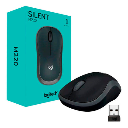 Mouse Sem Fio Logitech M220 Silent Preto - 910-006127 Truedata