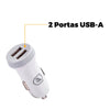 Carregador Veicular Flex 2 USB Branco GShield 5V 3.4A - GS-3238
