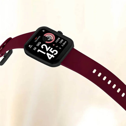 Relógio de Pulso SmartWatch Technos Connect Max C/ 2 Pulseiras Preto e Vinho - TMAXAI/7P Truedata