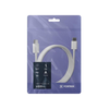 Cabo de Dados USB-C Macho Fortrek U222 2mts Nylon Trançado Branco - 85987