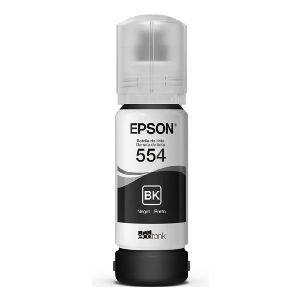 Refil De Tinta Epson T554120 70ml Preto - P/ L8160 L8180