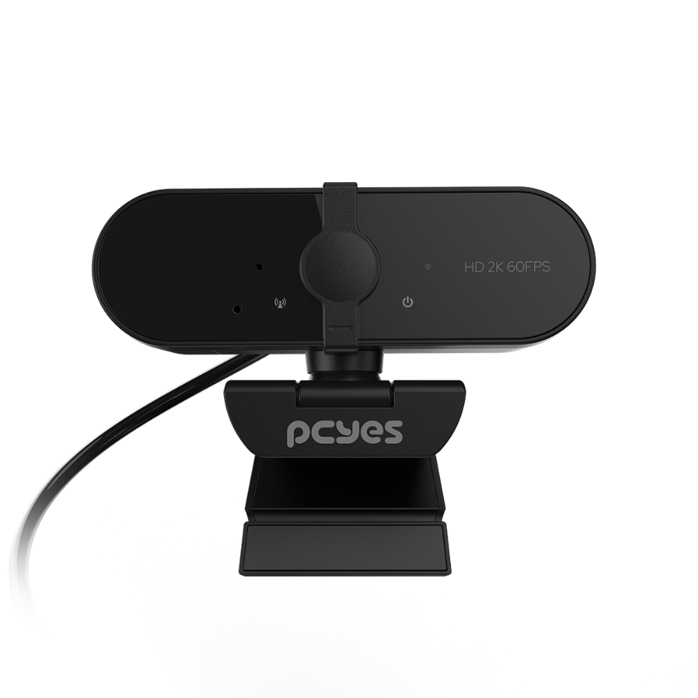 Webcam PCYes Raza 2K 1440p C/ Microfone e Tampa de Privacidade - RZ2K01