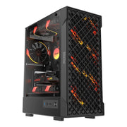 Gabinete Gamer PCYes Velyr Black Vulcan C/ Lateral em Vidro Temperado Preto - GVLYBV