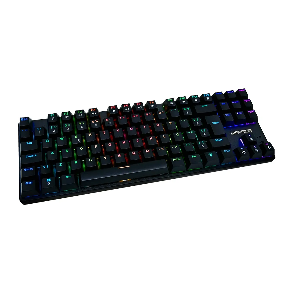 Teclado Gamer Mecanico Warrior Royal Cross Switch Blue RGB - TC312