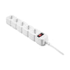 Filtro De Linha 5 Tomadas Intelbras Bivolt Chave 3,0 Mts Epe 205+ Branco - 4824202