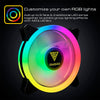 Kit c/ 5 Cooler Fan para Gabinete Gamdias Aeolus RGB 120mm Preto - M2-1205R