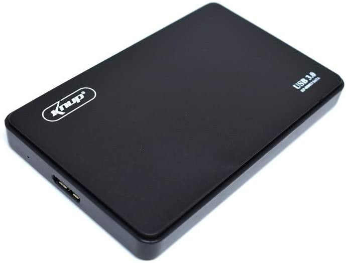 Case Para Hd 2.5 Pols Alumínio Usb 3.0 Knup Kp-Hd013 Preto