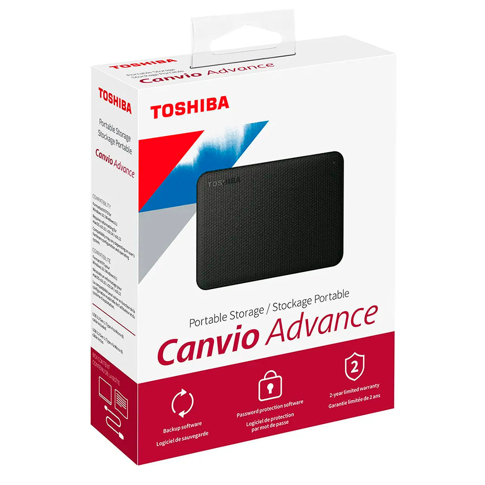 Hd Externo 4tb Toshiba Canvio Advanced Usb 3.0 Preto - HDTCA40XK3CA