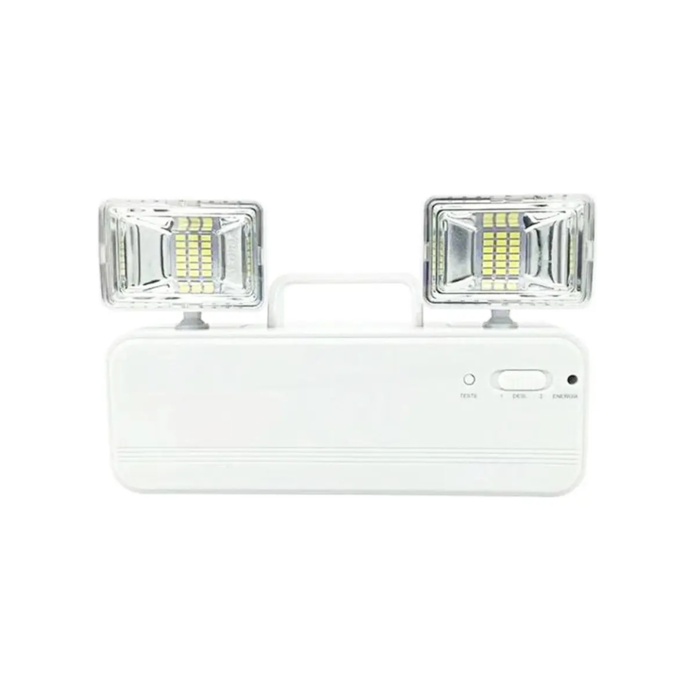 Luminária de Emergência Led 7500K Ajustável Bivolt Luatek - LK-743