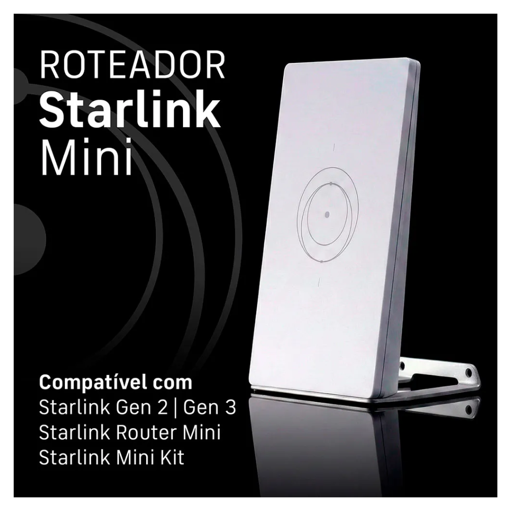 Roteador Starlink Mini Gen 3 C/ Wi-fi Tri-Band Mesh e IP56 - UTR-251