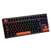 Teclado Mecanico Gamer New Hero Commander TKL Usb Preto e Laranja C/ Rgb Rainbow Switch Blue - 18719