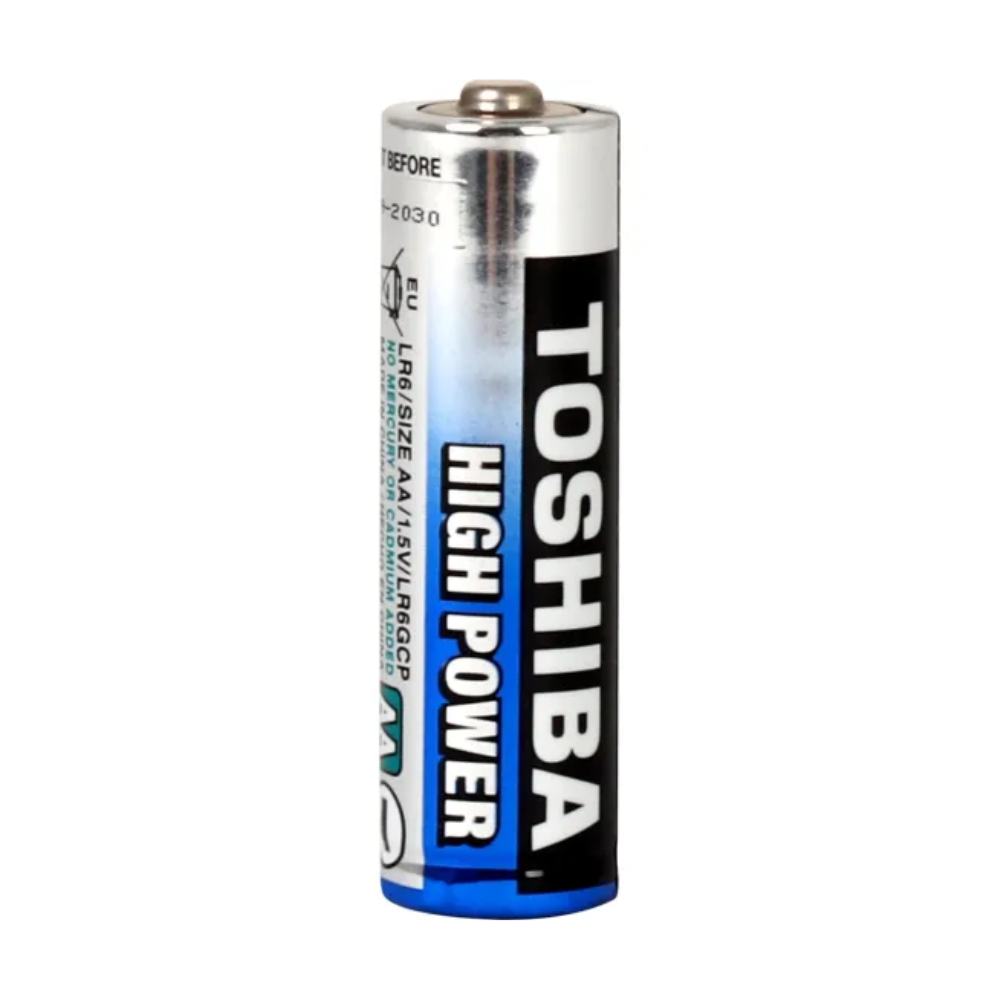 Pilha Alcalina Pequena AA 1.5V Toshiba High Power LR6GCP (Cartela C/2 Pilhas) - 72448