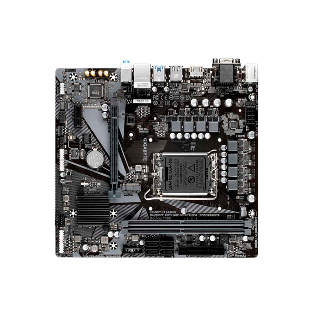 Placa Mae Gigabyte H610M H Matx Intel Lga 1700 Ddr4 Hdmi USB 3.2 D-Sub M.2 (12a Geração)