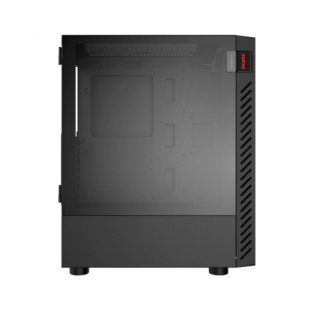 Gabinete Gamer PCYes Bolter Black Vulcan C/ Lateral em Vidro Temperado Preto - GBBVPBR