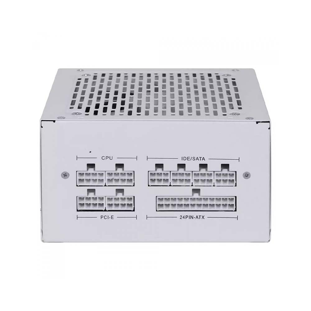Fonte Real Atx 600w Full Modular PCYes 80 Plus Pfc White Ghost Branca - FM600WWG