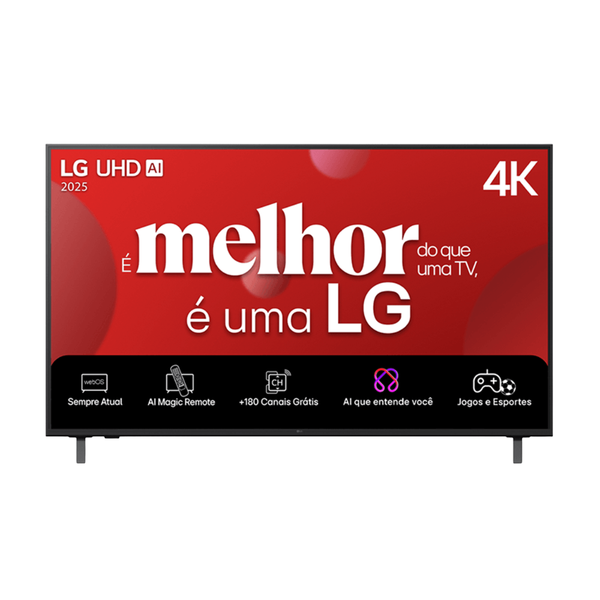 Smart TV Led LG 50" UHD AI 4K Wi-fi Bluetooth USB HDMI ThinQ Ai Smart Magic - 50UA8550PSA