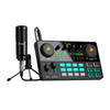 Kit Mesa de Som Stream Deck Maono Caster Lite Bluetooth + Microfone Condensador XLR Cardioide - AU-AM200 S1