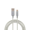 Cabo Usb-A Macho P/ Micro Usb Macho 1,5mt Intelbras em Nylon Branco 15NB - 4830066