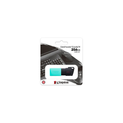 Pen Drive 256gb Kingston DataTravaler Exodia 3.2 Preto - DTXM/256GB